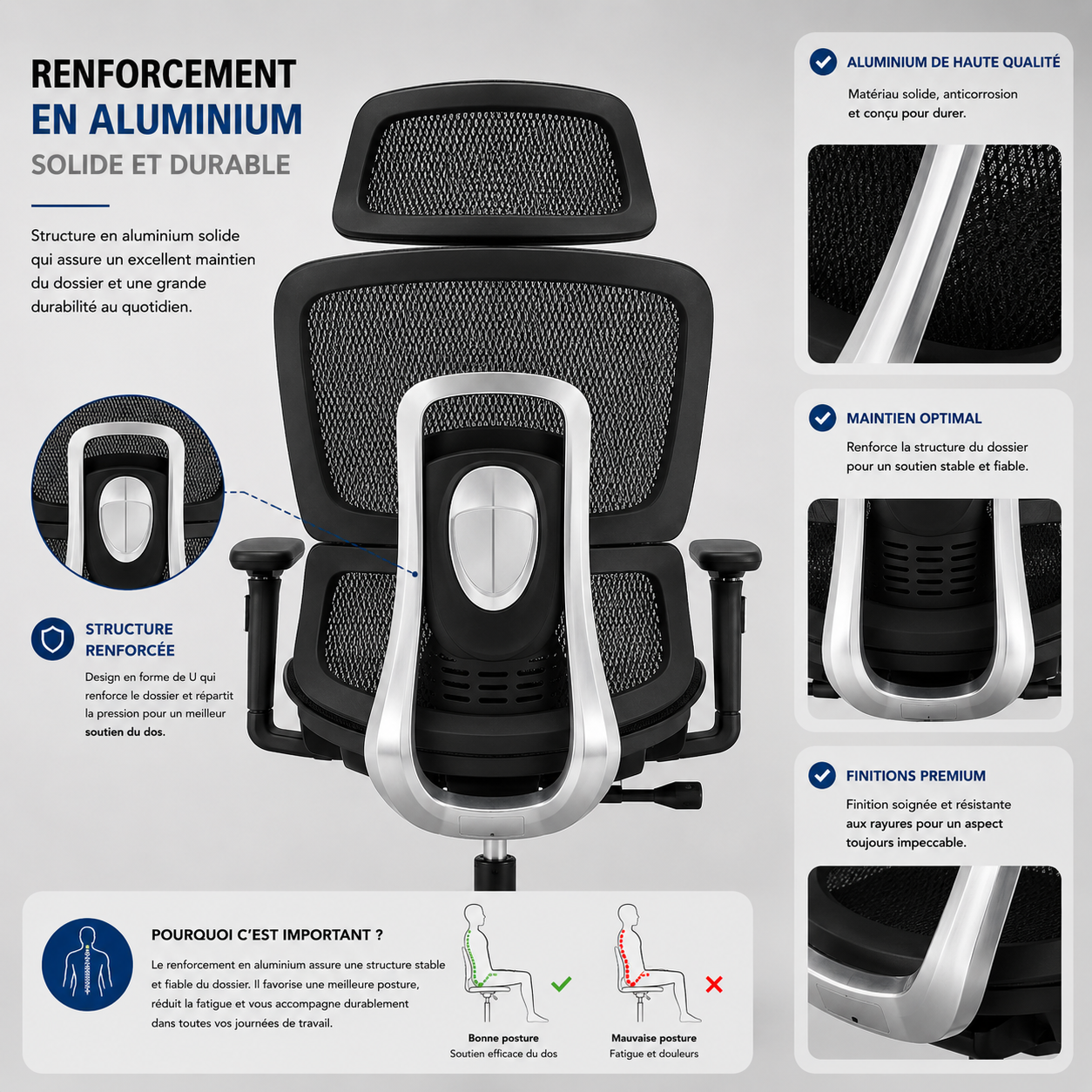 Chaise ergonomique HZ-2510
