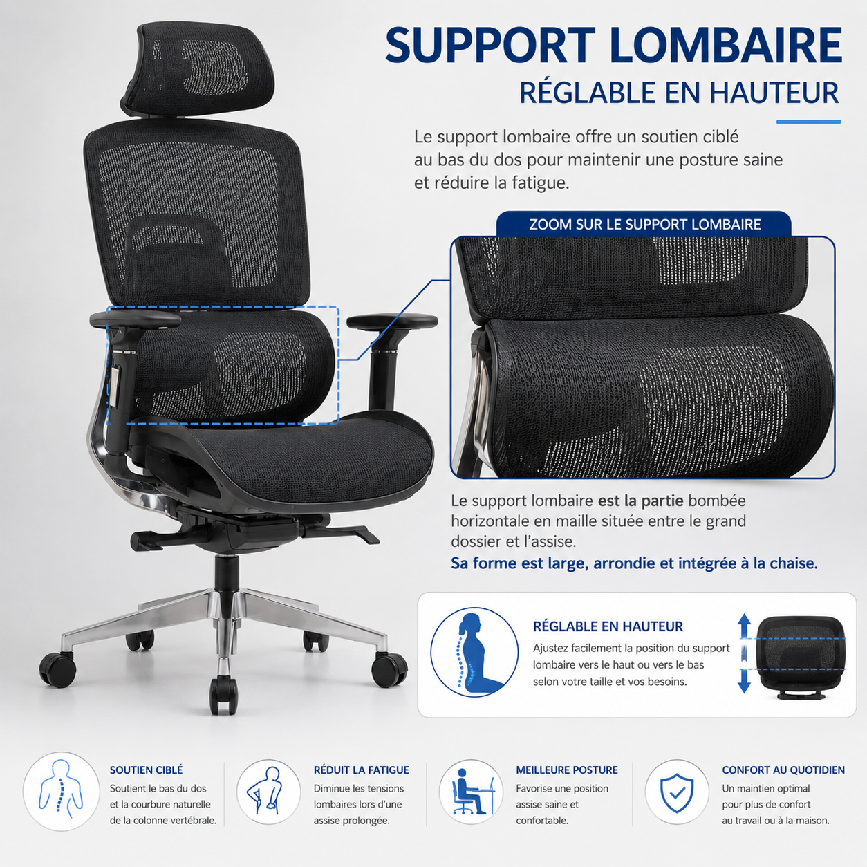 Chaise ergonomique HZ-2510
