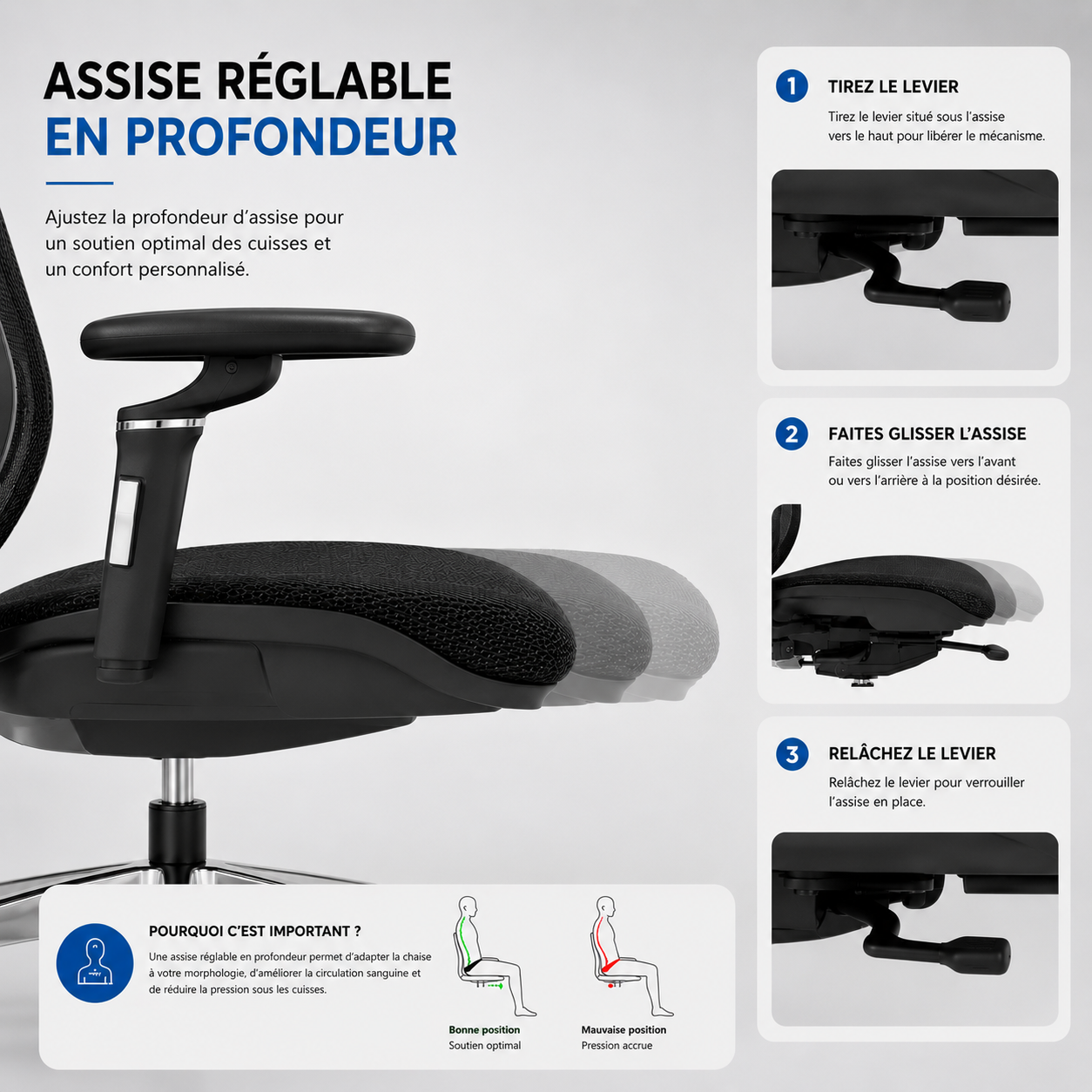 Chaise ergonomique HZ-2510