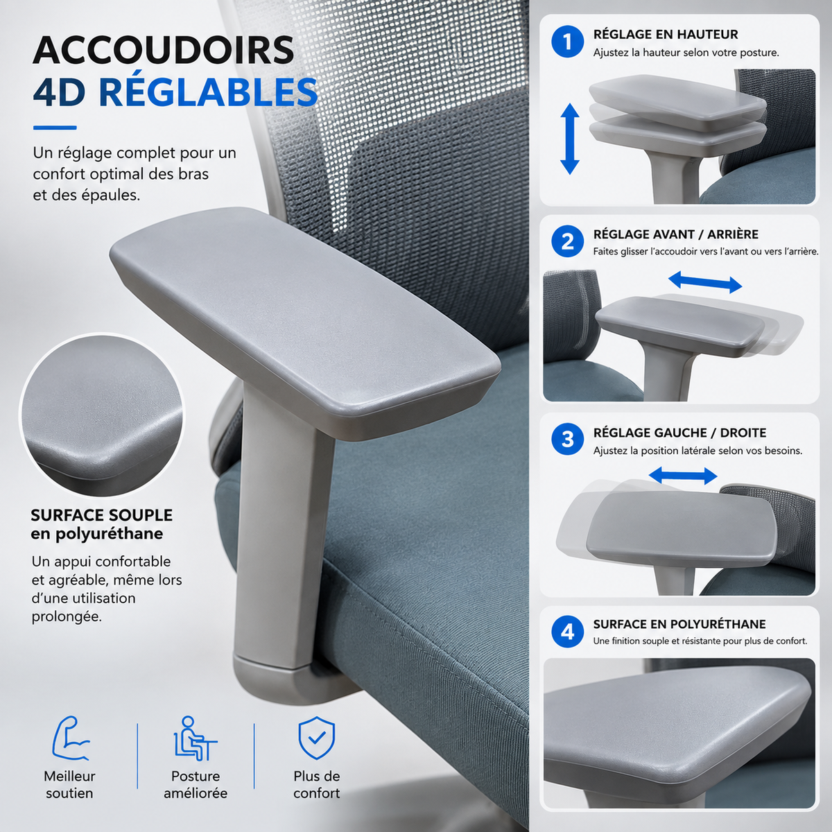 Chaise ergonomique BD-3250