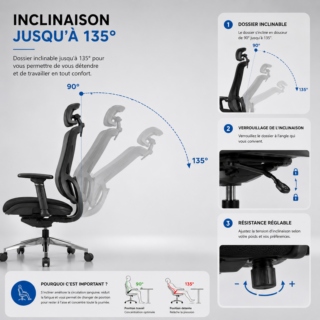 Chaise ergonomique HZ-2510