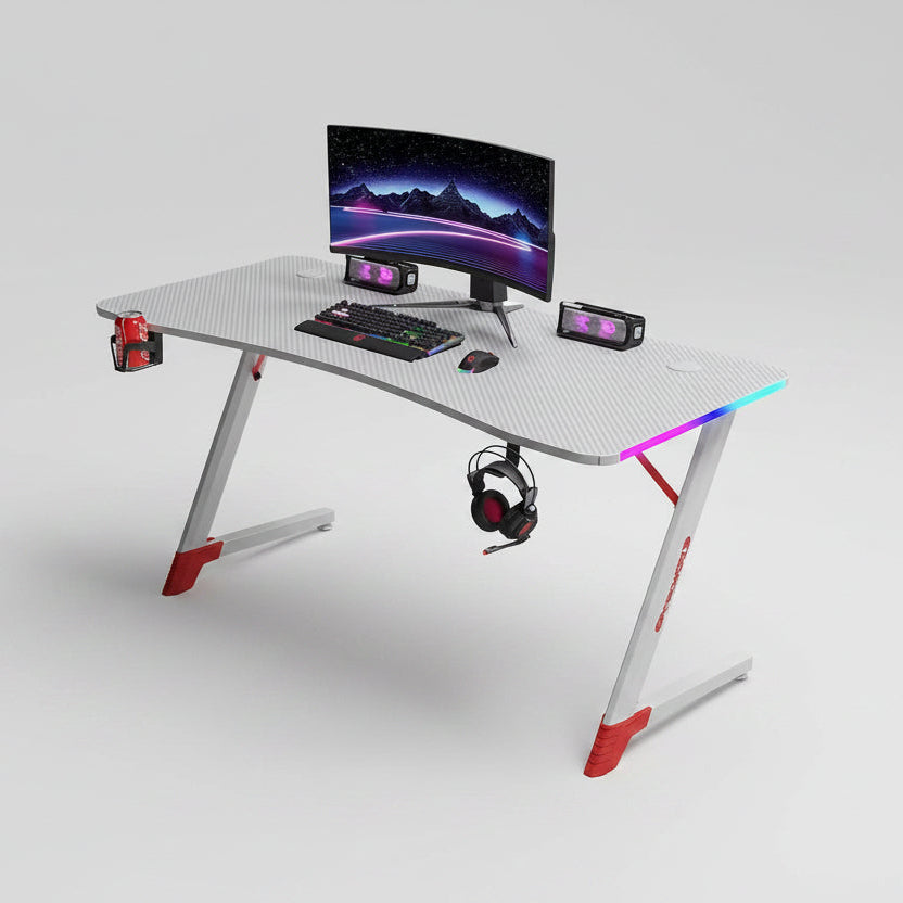 Gamax D2209 White RGB Gaming Desk 140